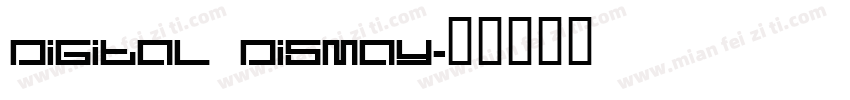 digital dismay字体转换
